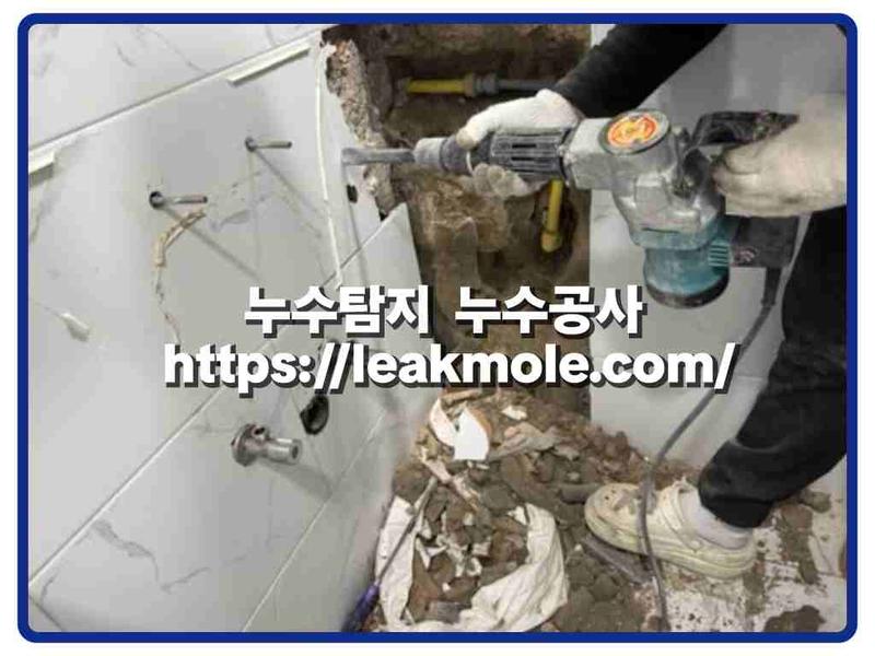 누수탐지 현장 작업 사진 5